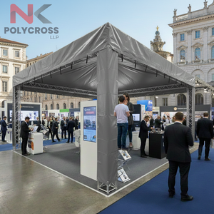 Lona de Cubierta Promocional para Carpas |   Lona Impermeable Laminada Cruzada, Tela Resistente al Viento para Uso en Exposiciones y Eventos al Aire Libre - Product Image 4