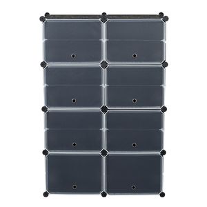 Portascarpe portatile nero a 7 livelli Organizer 28 paia di capacità 14 griglie a torre ripiano portaoggetti con tacchi espandibili - Product Image 3