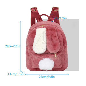 Good Selling New Style Faux Fur <b>Backpack</b> <b>Light</b> <b>Weight</b> Faux Fur <b>Backpack</b> Custom Size Faux Fur <b>Backpack</b> - Product Image 5