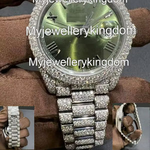 Reloj de Lujo Personalizado, con Diamantes Moissanite VVS, Diseño Iced Out, Calidad Premium, Nuevo, para Hombre - Product Image 1