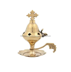 Quemador de incienso de Iglesia recubierto de plata para decoración utilidades religiosas al por mayor Super venta bolsita olidora e incensario - Product Image 3