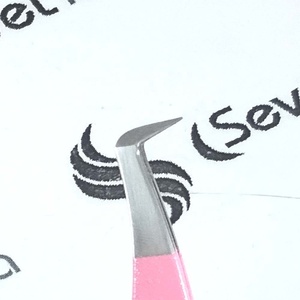 Pinzas de extensión de pestañas en forma de bota, color rosa brillante, para volumen ruso, para hacer abanico - Product Image 6