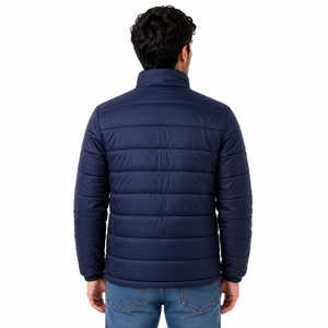 Blouson matelassé imperméable pour homme, coupe-vent, manteau d'hiver décontracté, vêtement d'extérieur matelassé unisexe personnalisé, fournisseur en gros USA - Product Image 2