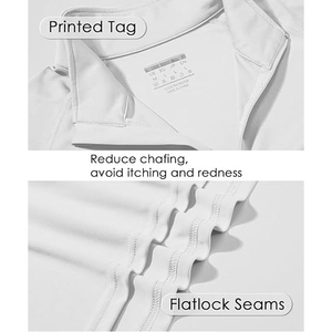 Premium Men's Winter Performance Quarter Zip Front Long Sleeve Pullover Shirt Lightweight <b>Moisture</b> Wicking Stretch Golf Training - Product Image 5