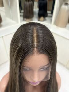 Pelucas sin pegamento de cabello humano virgen al por mayor con encaje suizo HD, transparentes, transpirables, con una apariencia natural - Product Image 6