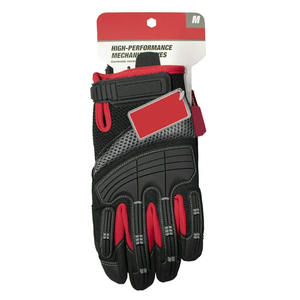 Gants de mécanicien en cuir synthétique noir haute performance JNM SAFETY pour hommes, taille moyenne, en vente - Product Image 3