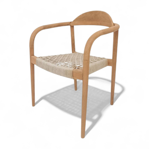 Style moderne, tissage naturel avec cadre en bois de teck pour la décoration de meubles de maison - Product Image 2