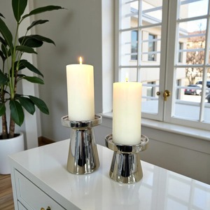 เชิงเทียนเหล็กสีดำ ดีไซน์วงแหวนวงกลม สำหรับตกแต่งบ้าน - Product Image 6