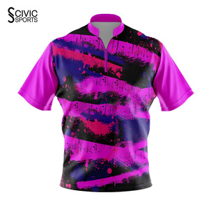Custom Polyester Dartboard Polo Shirts Dart Jerseys and <b>Bowling</b> Shirts for Dart & <b>Bowling</b> Jersey - Product Image 1
