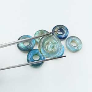 Perlas de Labradorita Talladas en Forma de Donut, Piedras Preciosas Sueltas para Joyería, Proveedor Mayorista - Product Image 3