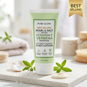 Lotion pour les pieds à la verbena, infusée de perles et de sel, enrichie en vitamine C, best-seller pour femmes adultes - hydratante et nourrissante - Product Image 2
