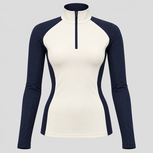 Camisetas interiores ecuestres para mujer que absorben la humedad, ofrecen comodidad, tela elástica y un estilo elegante para la equitación diaria. - Product Image 1