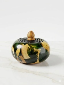 Luxury Artisan Wood Resin <b>Oud</b> <b>Burner</b> Premium Arabic Mabkhara for Home Fragrance Wedding and Aromatherapy diffuser - Product Image 4