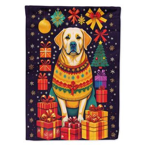 Labrador Retriever vacaciones Navidad jardín bandera Multicolor buzón decorativo patio Banner para Patio ilustraciones y camas de flores - Product Image 1