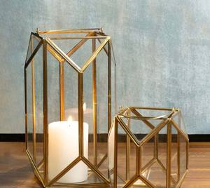 Faroles Cuadrados de Hierro Forjado, Grandes, Lujosos y Modernos, Hechos a Mano, con Cristal, para Mesa, con Diseños Destacados, para Navidad, Jardín, Decoración de Pared, Altos - Product Image 5