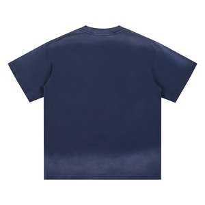 T-shirts personnalisés avec logo, effet délavé vintage, teinture décolorée par le soleil, qualité supérieure, pulvérisation manuelle pure. - Product Image 2