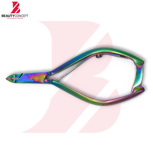 Rainbow Titanium Coated Cuticle Nipper Professional Stainless Steel Multi Color Dead Skin Scissors Sharp <b>Edge</b> Nail Care <b>Tool</b> - Product Image 2