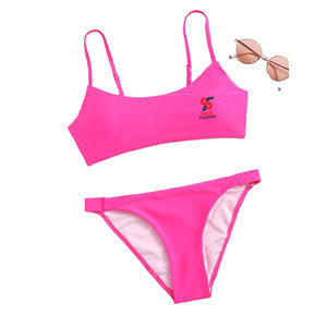 Solid Trader Pure Cotton Blend Soft Breathable Fabric Skin Friendly Material Classic Design Elegant Summer Outfit Women <b>Bikini</b> - Product Image 2