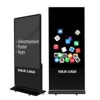 Écran d'affichage numérique LCD haute luminosité avec écran tactile multipoint pour la publicité dans les magasins de détail, les centres commerciaux et les métros
