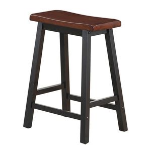 Juego de 2 Taburetes Ajustables de Madera sin Respaldo de 24 Pulgadas para Cocina y Bar - Product Image 5