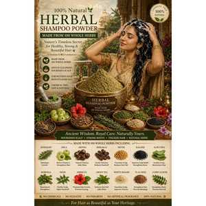 Ayurvedic Fresh Rosemary Soapnut Amla Shikakai White Black Sesame Moringa Green Tea Hair Strengthening Wash Certified <b>Shampoo</b> - Product Image 1