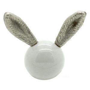 Modern White Rabbit Design Metal Resin <b>Cabinet</b> Knobs Handicraft Drawer Pull <b>Handle</b> for Bedroom Wardrobe <b>Bathroom</b> Living Room - Product Image 1