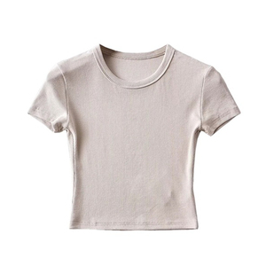 เสื้อยืดผ้าแคนวาสลำลองสำหรับผู้หญิง ทรงปกติ เป็นมิตรกับสิ่งแวดล้อม ระบายอากาศได้ดี แห้งเร็ว พิมพ์ลายดิจิทัล ผลิตโดยโรงงาน OEM - Product Image 3