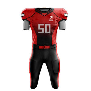 Uniforme de Fútbol Americano al Por Mayor a Precio Económico, Nuevo, Color Personalizado Impreso, 100% Poliéster, Duradero, Ligero, Logotipo Personalizado - Product Image 1