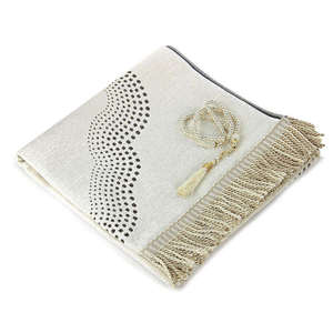 Alfombra de Oración Portátil de Alta Calidad para Exteriores, Lavable, de Algodón y Poliéster, para Musulmanes, para el Hogar y Viajes - Product Image 4