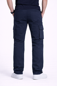 Pantalones Cargo Navy Utility Comfort para Hombre – Un prenda esencial duradera para el día a día, hecha con tela premium rica en algodón - Product Image 3