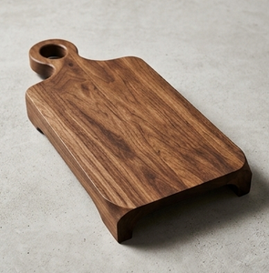 เขียงไม้มะม่วงทรงสี่เหลี่ยมผืนผ้าสุดหรู พร้อมรูสำหรับวางจาน - Product Image 4