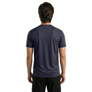 Camiseta Deportiva para Hombre, Color Azul Marino, Ligera, Transpirable, Cuello Redondo, Manga Corta, para Gimnasio, Entrenamiento, Ejercicio, Rendimiento, Ropa Deportiva Activa - Product Image 3