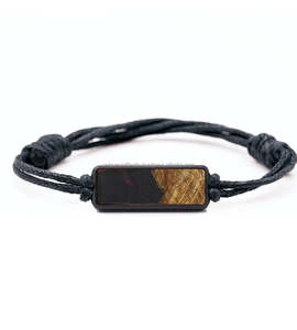 Pulseras de joyería vintage 2024, pulsera de madera y resina con dijes para unisex, cuentas negras transparentes UCI, brazaletes navideños, bonitos y económicos - Product Image 2