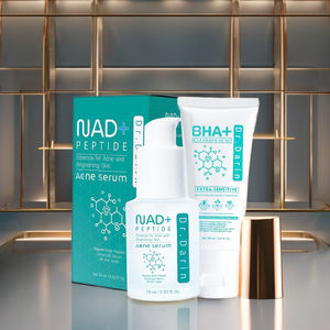 NAD PEPTIDE ACNE SERUM Essence Visage Bio Vitamine Collagène Thé Ingrédients Vegan Huile Éclaircissante Corps Sans Vieillissement Disponible - Product Image 6