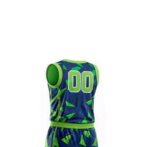 ชุดบาสเก็ตบอลแบบซับลิเมชั่นคุณภาพสูงสั่งทำพิเศษ ผ้าโพลีเอสเตอร์ 100% ไซส์พลัส ดีไซน์ใหม่ พิมพ์ลาย ระบายอากาศได้ดี พร้อมลายปัก - Product Image 5