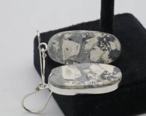 Pendientes de Aro de Ágata Natural con Plata Alemana – Joyería Artesanal de Aro con Piedras Preciosas para Mujer - Product Image 3