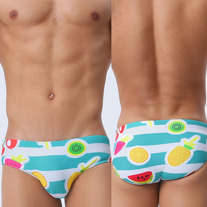Traje de Baño para Hombre con Estampado de Frutas, Secado Rápido, Transpirable, Cintura Baja, con Cordón Ajustable, para Playa y Piscina - Product Image 5