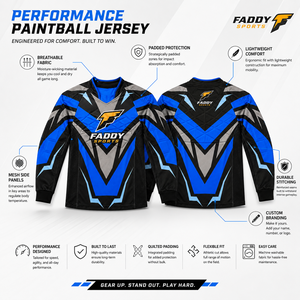 Camiseta de Paintball Profesional Personalizada, Acolchada, Sublimada, Transpirable, de Manga Larga, para Equipos de Speedball y Carreras Tácticas - Product Image 5