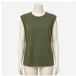 เสื้อยืดแขนสั้นผ้าฝ้ายทรงหลวมสำหรับผู้หญิง - Product Image 1