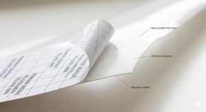 Rouleau d'autocollants pour voiture en vinyle noir brillant épaissi, adhésif, amovible, imprimable, pour graphiques de véhicules extérieurs, garantie 1 an - Product Image 3
