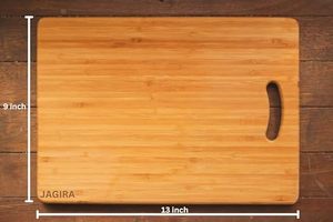 Tabla de Cortar de Bambú Natural con Asa, Tabla de Cocina Ecológica para Preparación de Alimentos - Product Image 4
