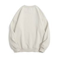 Sweat-shirt en molleton décontracté pour femme, col rond, en coton, pull décontracté, haut tendance, impression personnalisée, broderie, grammage lourd