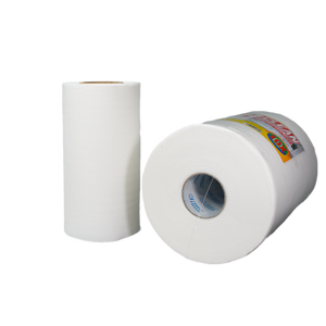 Toallitas Ecológicas de Tela No Tejida Blancas para Muebles Sanitarios, Fabricadas en Vietnam (OEM/ODM), 30x30cm, 320 Hojas por Rollo, Alta Calidad - Product Image 1