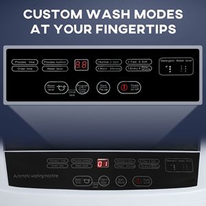 Mini Lavatrice Compatta Bianca Portatile Completamente Automatica con 8 Programmi e 6 Livelli d'Acqua - Product Image 5