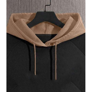 Sweat-shirts à capuche unisexes personnalisés avec logo brodé, en polaire polyester uni, coupe oversize pour hommes, vente en gros - Product Image 5