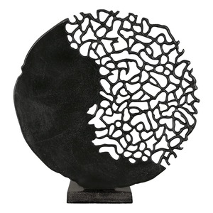 Handmade Eco-Friendly Durable Aluminium Circular Sculpture Abstract Geometric Design Contemporary Art Tabletop Decor for Living - Product Image 2