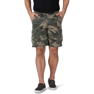 Custom Woodland Green <b>Camo</b> Cargo Shorts Cotton Fabric Deep Pouch Breathable Rugged Resilient Longline Knee Length Shorts - Product Image 1