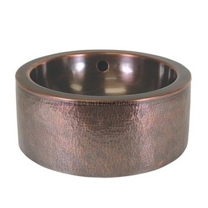 Sink And <b>Basin</b> In Modern Design <b>Round</b> Bathroom Copper Plated Handmade High Quality Factory Price Wholesale - Product Image 1