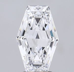 Diamante Sintético Certificado por IGI de 2.50 CT, Corte Hexagonal, Color D, Claridad VVS1, Cultivado en Laboratorio, 786684707, ROYAL GEMS, para Joyería - Product Image 1