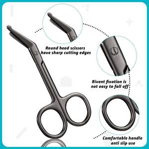 Tijeras para Vendajes Lister de Acero Inoxidable, Herramienta Médica Manual Clásica con Mango Recubierto de Color, Reutilizables, de Dentavex - Product Image 2